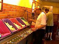 Spargel auf dem Förderband